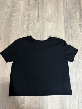 Gap black ribbed shirt size small